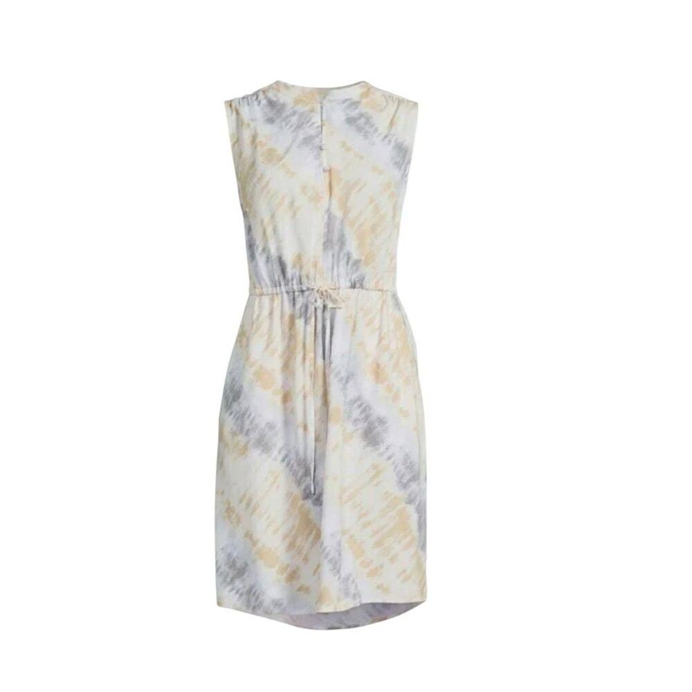 Time and Tru Cream Tan Shift Dress Womens plus size 20 Sleeveless Split Neck